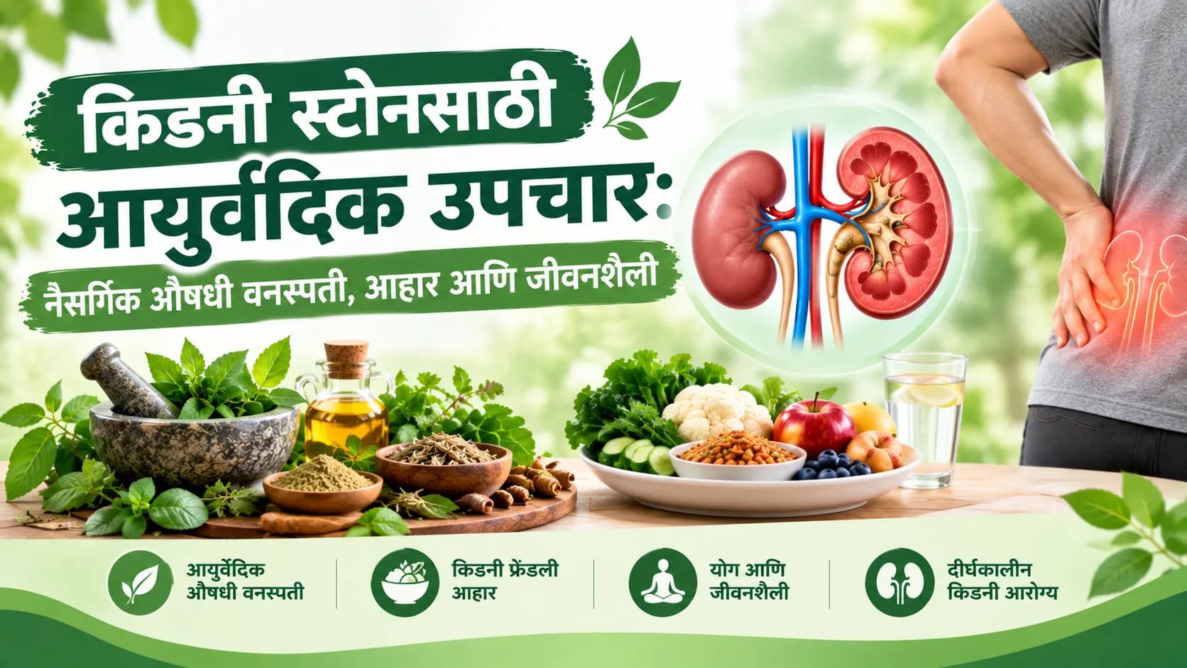 किडनी स्टोनसाठी आयुर्वेदिक उपचार: नैसर्गिक औषधी वनस्पती, आहार आणि जीवनशैली